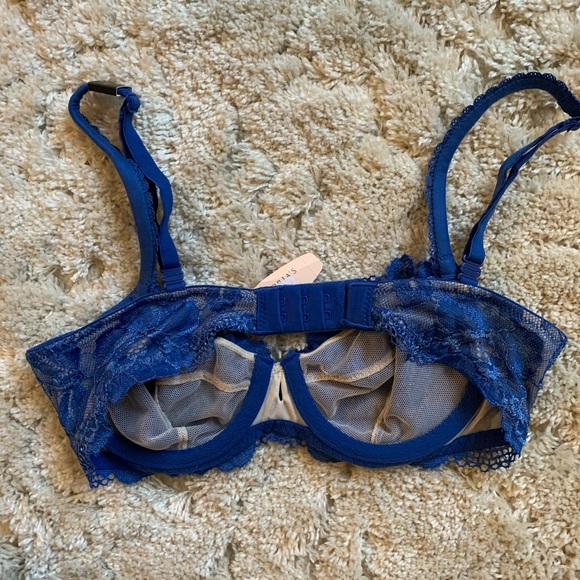 NWT Victoria’s Secret sheer lace blue bra - Picture 3 of 6